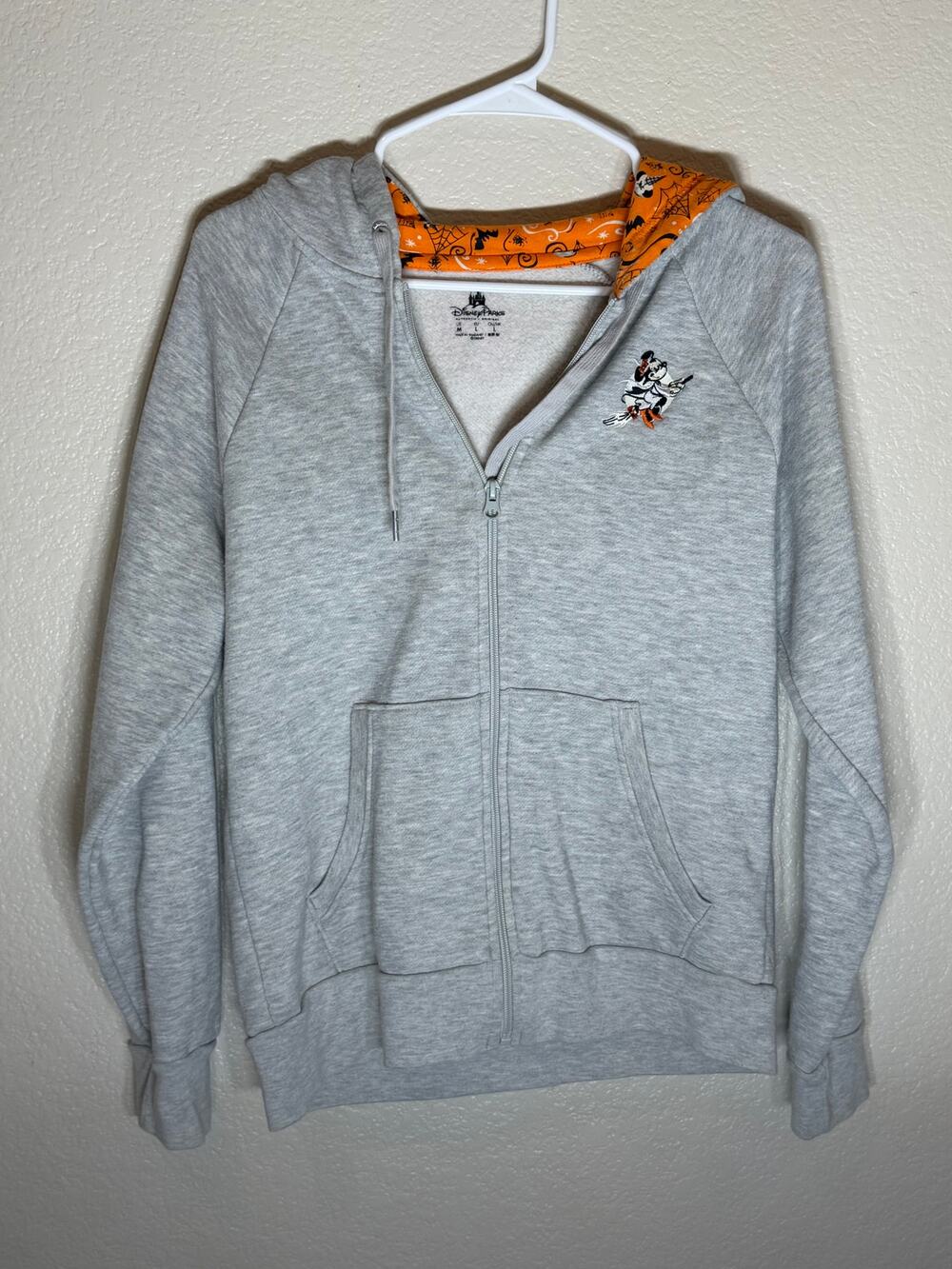 Disney Parks Mickey Minnie Halloween Hoodie Size Medium